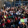 Hàng chục nghìn người biểu tình tại bang Wisconsin. (Ảnh minh họa. Nguồn: Getty images) 