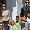 Đại gia đình Brad Pitt-Angelina Jolie. (Nguồn: Internet)