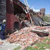 Cảnh tàn phá ở Springfield, Massachusetts sau khi bão lốc đi qua. (Ảnh: AFP/TTXVN)
