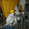 Công nhân kiểm tra các chỉ số lò phản ứng tại Nhà máy điện hạt nhân Fukushima 1. (Nguồn: Reuters)