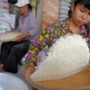 Tại cửa hàng bán gạo ở thủ đô Phnom Penh. Ảnh minh họa. (Nguồn: AFP/TTXVN)