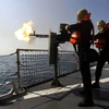Hải quân Iran trong cuộc tập trận Velayat-90, ngày 1/1/2012. (Ảnh: AFP/TTXVN)