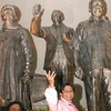 Bà Mayawati (áo hồng). (Nguồn: Internet)