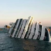 Tàu du lịch Costa Concordia bị lật. (Nguồn: Internet)