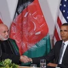 Tổng thống Mỹ Barack Obama và người đồng cấp Afghanistan Hamid Karzai trong cuộc gặp năm 2011. (Nguồn: Getty images)