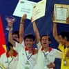 Đội LH-CACTUS 2 Đại học Lạc Hồng (Đồng Nai) đã giành cúp vô địch. (Ảnh: Thế Anh/TTXVN) 