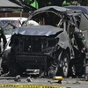 Xe bọc thép của ông Londono bị phá hủy trong vụ ám sát. (nguồn: AFP)