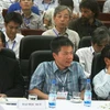 Giáo sư Ngô Bảo Châu (giữa) tại hội nghị. (Nguồn: dantri)