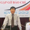 Giáo sư-tiến sỹ Nguyễn Quang Thuấn trao đổi với báo chí về công tác tổ chức Hội thảo quốc tế về Việt Nam lần thứ tư. (Nguồn: dangcongsan.vn)