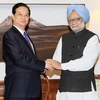 Thủ tướng Nguyễn Tấn Dũng và Thủ tướng Ấn Độ Manmohan Singh trong một cuộc gặp. Ảnh minh họa. (Nguồn: Đức Tám/TTXVN)