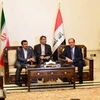 Tổng thống Mahmoud Ahmadinejad (trái) hội đàm Thủ tướng Nouri al-Maliki. (Nguồn: nenosplace.forumotion.com)