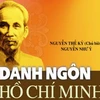 Bìa cuốn "Danh ngôn Hồ Chí Minh".