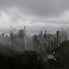 Mây đen bao phủ Hong Kong. (Nguồn: AP)