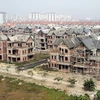 Thêm nhiều khu biệt thự được xây dựng tại Khu đô thị Việt Hưng, quận Long Biên (Hà Nội). (Ảnh: Tuấn Anh/TTXVN)