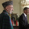 Tổng thống Mỹ Barack Obama và người đồng cấp Afghanistan Hamid Karzai. (Ảnh: Reuters)