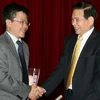 Chủ tịch nước tiếp Giáo sư Ngô Bảo Châu. (Ảnh: Nguyễn Khang/TTXVN)