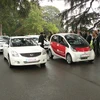 Trình diễn xe hybrid không tiếng ồn với thiết bị phát thanh tại Geneva, Thụy Sĩ. (Ảnh: Internet)