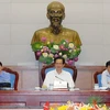 Thủ tướng Nguyễn Tấn Dũng tới dự và phát biểu tại phiên họp. (Ảnh: TTXVN)