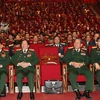 Đoàn đại biểu Đảng bộ Quân đội tại Đại hội. (Ảnh: TTXVN)