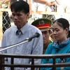 Bị cáo Lê Thành Tám và Nguyễn Thị Xuân Lan. (Ảnh: dantri)