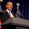 Tổng thống Mỹ đọc bài diễn văn. (Ảnh: Getty Images) 