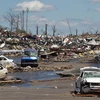 Cảnh tàn phá sau trận bão tại Tuscaloosa ,bang Alabama ngày 28/4. (Ảnh: AFP/TTXVN)