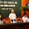 Tổng Bí thư, Chủ tịch Quốc hội Nguyễn Phú Trọng phát biểu khai mạc phiên họp. (Ảnh: Nguyễn Dân/TTXVN)
