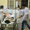 Nạn nhân cấp cứu tại bệnh viện. (Ảnh: Minh Thu/Vietnam+)