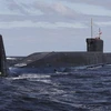 Tàu ngầm chạy bằng năng lượng hạt nhân Yuri Dolgoruky. (Ảnh: Reuters)