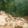 Một mỏ đá thạch anh ở Đắk Lắk. (Ảnh: Internet)