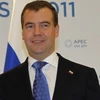 Tổng thống kiêm Tổng Tư lệnh các lực lượng vũ trang Liên bang Nga, Dmitry Medvedev. (Ảnh: AFP/TTXVN)