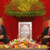 Tổng Bí thư Nguyễn Phú Trọng tiếp Thủ tướng Belarus Myasnikovich đang thăm chính thức Việt Nam. (Ảnh: Trí Dũng/TTXVN)