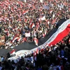 Hàng nghìn người biểu tình tại quảng trường quận Abbassiya, Cairo, Ai Cập. (Ảnh: AFP/TTXVN)