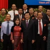 Chủ tịch nước Trương Tấn Sang với các đại biểu dự hội nghị. (Ảnh: Thanh Vũ/TTXVN)