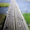 Mô hình đường cao tốc Hà Nội-Hải Phòng. (Ảnh: Internet)