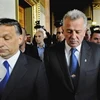 Tổng thống Hungary Pal Schmitt sau khi từ chức trước Quốc hội. (Ảnh: AP)