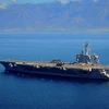 “Siêu” hàng không mẫu hạm Mỹ USS Carl Vinson (Nguồn: AP) 