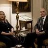 Ngoại trưởng Mỹ Hillary Clinton và Ngoại trưởng Ai Cập Mohamed Kamel Amr. (Ảnh: Getty) 
