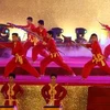 Biểu diễn võ thuật trong chương trình nghệ thuật "Sáng mãi tình yêu Võ cổ truyền Việt Nam". (Ảnh: Thanh Tùng/TTXVN)