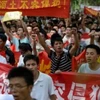 Biểu tình chống Nhật tại thành phố Hàng Châu, Trung Quốc. (Ảnh: AFP)