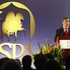 Tổng thống Peru Ollanta Humala phát biểu tại hội nghị. (Nguồn: andina.com.pe)