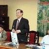 Ông Nguyễn Hồng Vinh, Chủ tịch Chi hội Hữu nghị Việt-Nga phát biểu ý kiến. (Ảnh: Doãn Tấn/TTXVN)