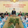 Thủ tướng Nguyễn Tấn Dũng phát biểu tại buổi làm việc với lãnh đạo chủ chốt tỉnh Nghệ An. (Ảnh: Đức Tám/TTXVN)
