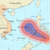 Hướng đi của cơn bão. (Nguồn: nchmf)