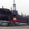 Tàu 53.000 tấn do công ty tàu thủy Nam Triệu đóng mới. (Ảnh: Văn Đức/TTXVN)