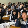 Lớp học hào hứng ở trường trung học phổ thông Phan Huy Chú. (Nguồn: Nguyễn Anh/Vietnam+)