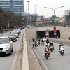 Hầm đường bộ Kim Liên thuộc nút giao thông Kim Liên-Đại Cồ Việt, công trình được xây dựng từ nguồn vốn ODA của Nhật Bản. (Ảnh: Danh Lam/TTXVN)