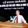 Ủy viên Bộ Chính trị, Bí thư Trung ương Đảng Đinh Thế Huynh phát biểu tại buổi lễ. (Ảnh: Lâm Khánh/TTXVN)
