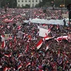 Biểu tình phản đối Tổng thống Mohammed Morsi tại quảng trường Tahrir, thủ đô Cairo, ngày 1/7. (Ảnh: THX/TTXVN)