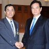 Thủ tướng Nguyễn Tấn Dũng tiếp ông Takahashi Kyohei. (Ảnh: Ðức Tám/TTXVN)